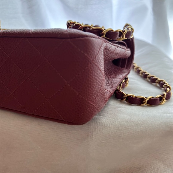 This is an authentic chanel  quilted medium doble flat in bergamot, - Picture 14 of 15